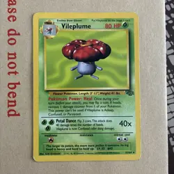 Pokemon TCG Vileplume Jungle Card 31/64 Unlimited Rare Non-Holo MP - Image 2