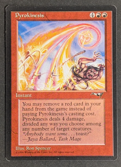MTG Card - 1x PyroKinesis - Alliances - NM/LP - Vintage Magic The Gathering 1996 - Image 1