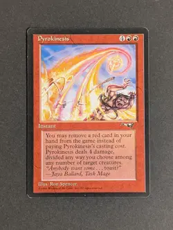 MTG Card - 1x PyroKinesis - Alliances - NM/LP - Vintage Magic The Gathering 1996 - Image 2