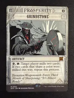 Grindstone 62 - M - Outlaws of Thunder Junction: Breaking News - Normal - MTG - - Image 1