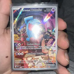 Team Rocket's Wobbuffet 203 Sv: Scarlet & Violet Promo Cards Holo - Image 1