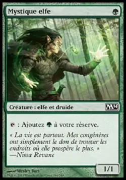 4 * Mystique elfe Francais - 4 * French Elvish Mystic - Magic Mtg - M14 / M15 - Image 1