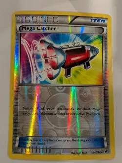 Mega Catcher - 104/124 - XY Fates Collide Pokemon Reverse Holo Foil Nice! - Image 1