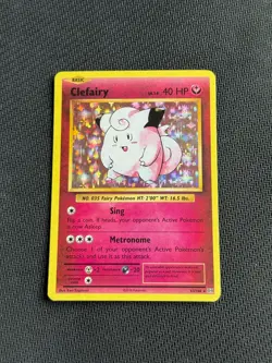 Pokemon TCG Pokemon Clefairy Holo Rare Holo, 63/108, EVOLUTIONS - Image 1