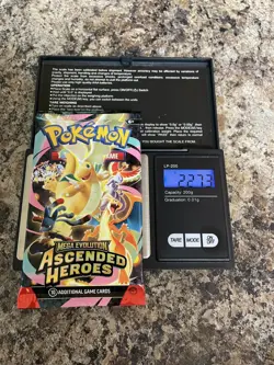 VERY HEAVY! 22.73 Pokemon TCG Ascended Heroes Booster Pack (SEALED) - Image 1