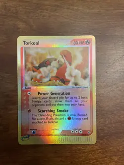 Torkoal - 12/97 - Holo Rare NM Ex Dragon Pokemon QZ2 - Image 1
