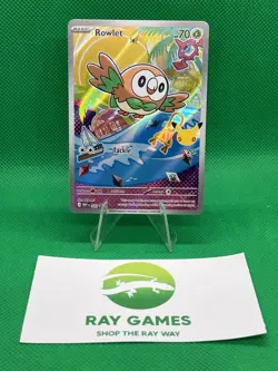 Pokemon TCG Pokemon Rowlet 043 Black Star Promo First Partner Collection NM - Image 1