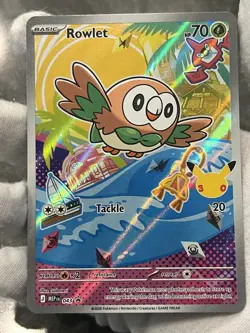 Pokemon TCG Pokemon Rowlet 043 Black Star Promo First Partner Collection NM - Image 3