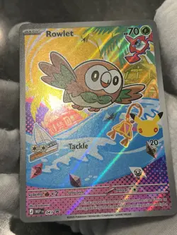 Pokemon TCG Pokemon Rowlet 043 Black Star Promo First Partner Collection NM - Image 4