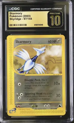 Pokemon Skarmory 97/144 Skyridge - CGC 10 PRISTINE - Image 1