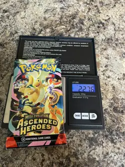 VERY HEAVY! 22.76 Pokemon TCG Ascended Heroes Booster Pack (SEALED) - Image 1