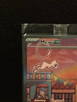 Mew ex SVP 053 Pokemon TCG Scarlet Violet 151 Black Star Promo Full Art SEALED - Image 2
