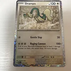 Pokemon TCG: Drampa 15/15 Holo - McDonalds Happy Meal Promo 2024 - Image 1