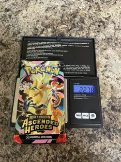 VERY HEAVY! 22.78 Pokemon TCG Ascended Heroes Booster Pack (SEALED) - Image 1