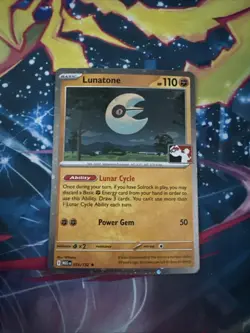 Pokemon TCG - Lunatone 074/132 Play Stamped Prize Pack Series 8 Cosmos Holo - Image 1