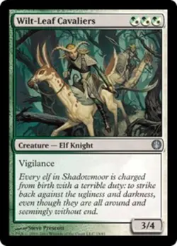 4x Wilt-Leaf Cavaliers NM-Mint, English Duel Decks: Knights vs Dragons MTG Magic - Image 1