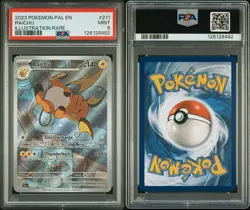 Pokemon TCG - Paldea Evolved #211 Raichu SIR PSA 9 And Gastly PSA 9 - Image 3