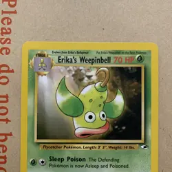 Erika's Weepinbell 49/132 Uncommon Gym Heroes Pokemon Near Mint NM - Image 3