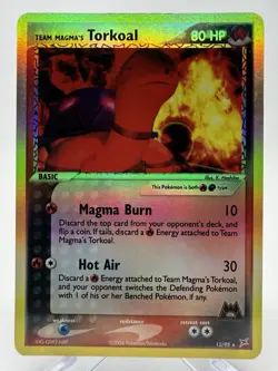 Pokemon Team Magma’s Torkoal 12/95 Holo EX Team Magma vs Team Aqua 2004 - Image 1