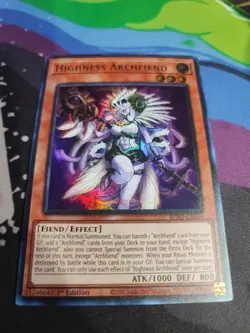 Yugioh BPRO-EN016 - Highness Archfiend - Super Rare - Image 1