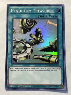 Yugioh Pendulum Treasure DAMA-EN068 Super Rare 1st Edition Near Mint foil - Image 1