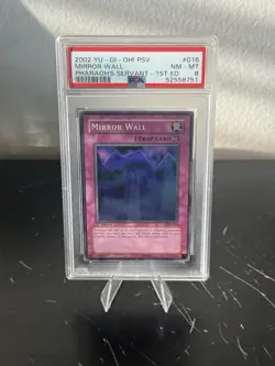 PSA 8 Yugioh TCG Mirror Wall Pharaoh’s Servant PSV-016 1st Edition Vintage - Image 1