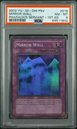 PSA 8 Yugioh TCG Mirror Wall Pharaoh’s Servant PSV-016 1st Edition Vintage - Image 3