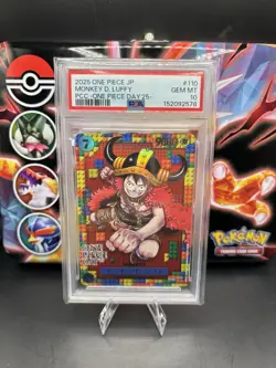 PSA 10 Monkey D. Luffy Promo P-110 One Piece Day 2025 Japanese US SELLER - Image 1