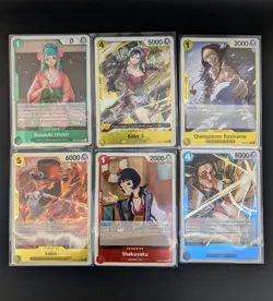 One Piece OP-12 Holo Foil Card Lot (21) Mihawk Shanks Robin Sabo SR/Parallel Mix - Image 3