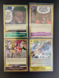One Piece OP-12 Holo Foil Card Lot (21) Mihawk Shanks Robin Sabo SR/Parallel Mix - Image 5