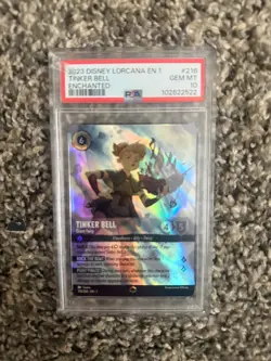 Disney Lorcana The First Chapter ENCHANTED TINKER BELL Giant Fairy #216 PSA 10 - Image 1