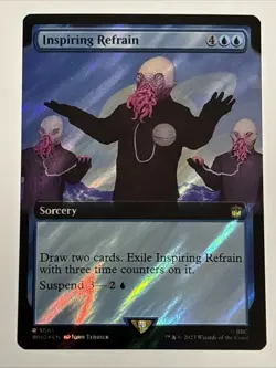 MTG Doctor Who Inspiring Refrain Extended Art Surge Foil 1061 NM Rare - Image 1