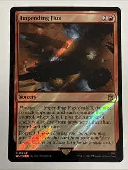 MTG Universes Beyond: Doctor Who Impending Flux Surge Foil 0692 NM Rare - Image 1