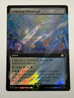 MTG Doctor Who Celestial Colonnade Extended Art Surge Foil 1074 NM Rare - Image 1
