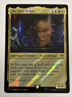 MTG Universes Beyond: Doctor Who The Face of Boe Surge Foil 0731 NM Rare - Image 1