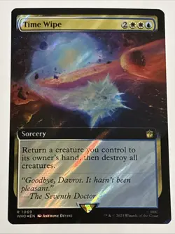 MTG Universes Beyond: Doctor Who Time Wipe Extended Art Surge Foil 1069 NM Rare - Image 1