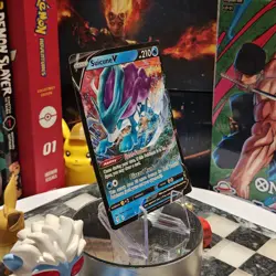 2021 Pokemon Evolving Skies SUICUNE V Ultra Rare #031/203 Full Art - Image 3