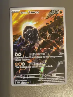 Paldean Tauros 218/193 SV02 Paldea Evolved Full Art Holo Illus Rare 130HP 2023 - Image 1
