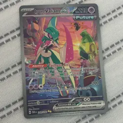The Pokemon Company Iron Valiant ex 249/182 SV04 Paradox Rift SIR Holo ENG - Image 2