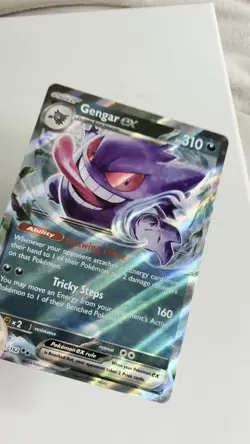Pokemon TCG Gengar EX Scarlet Violet-Temporal Forces 104/162 Holo Double Rare - Image 2