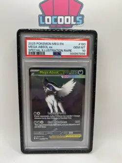 2025 POKEMON MEG EN-MEGA EVOLUTION #180 MEGA ABSOL EX PSA 10 - Image 1
