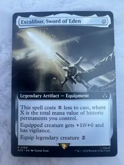 MTG Assassin’s Creed Excalibur Sword of Eden Extended Art Non-Foil Rare 0169 - Image 1