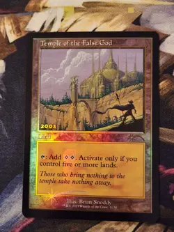 MTG Temple of the False God 30th Anniversary Play Promos 11/30 Foil Rare NM - Image 1