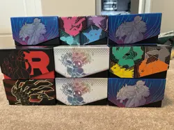 Pokemon ETB Bulk Card Lot Modern Pokemon Card Collection 5 Sets Of 3 ETBS - Image 1