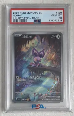 Pokemon Journey Together Noibat #169 Illustration Rare [PSA 10] - Image 1