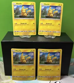 LOT of 4 ⚡ Pikachu SM183 NM Sun&Moon Black Star Promo Pokemon TCG - Image 1