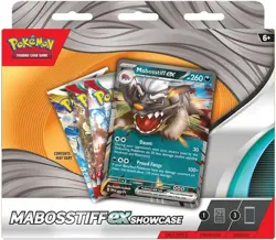 Pokemon TCG Mabosstiff ex Showcase Box Sealed Promo & 3 Booster Packs - Image 3