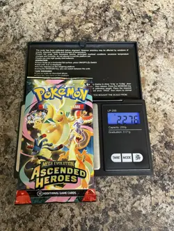 VERY HEAVY! 22.76 Pokemon TCG Ascended Heroes Booster Pack (SEALED) - Image 1