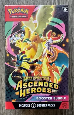 Pokemon TCG Mega Evolution—Ascended Heroes Booster Box Bundle 6 Packs English - Image 1