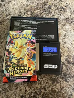 VERY HEAVY! 22.77 Pokemon TCG Ascended Heroes Booster Pack (SEALED) - Image 1